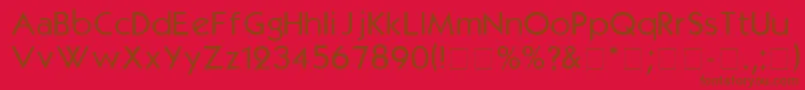 KabelRegular Font – Brown Fonts on Red Background