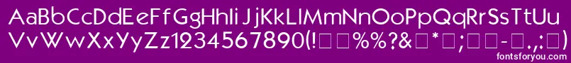 KabelRegular Font – White Fonts on Purple Background