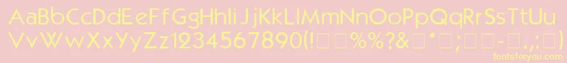 More about KabelRegular Font KabelRegular Font – Yellow Fonts on Pink Background