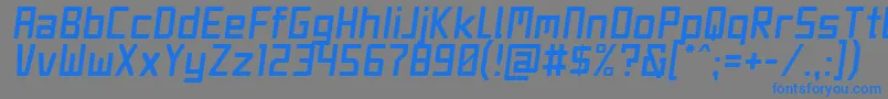 JetSetItalic Font – Blue Fonts on Gray Background