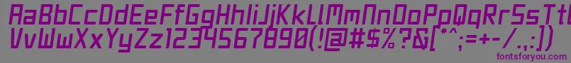 JetSetItalic Font – Purple Fonts on Gray Background