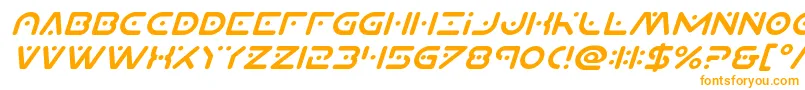 Planetxcompactital Font – Orange Fonts on White Background