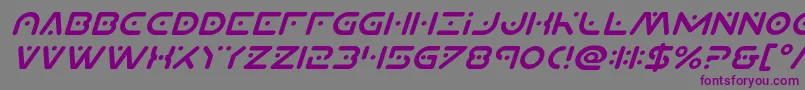 Planetxcompactital Font – Purple Fonts on Gray Background