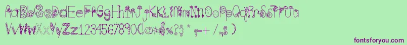 En savoir plus sur la police SpringTime Police SpringTime – polices violettes sur fond vert