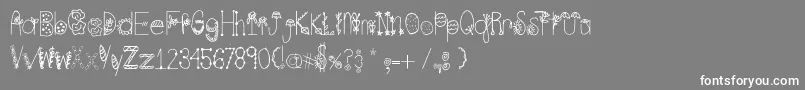 SpringTime Font – White Fonts on Gray Background