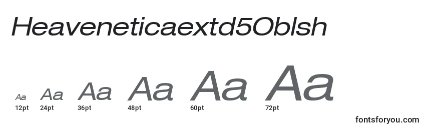Heaveneticaextd5Oblsh Font Sizes