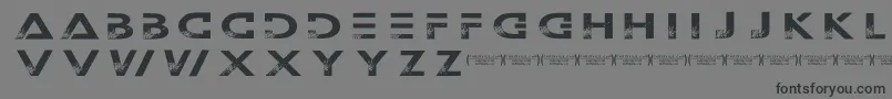 Outerspacemilitia Font – Black Fonts on Gray Background