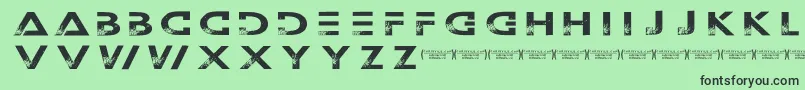 Outerspacemilitia Font – Black Fonts on Green Background