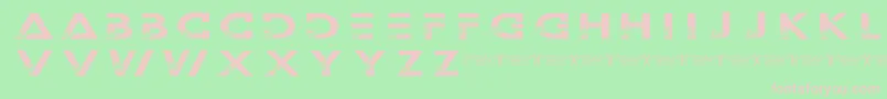 Шрифт Outerspacemilitia – розовые шрифты на зелёном фоне