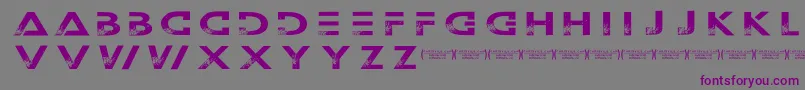 Outerspacemilitia Font – Purple Fonts on Gray Background