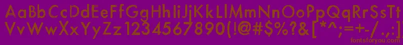 Itsasketch Font – Brown Fonts on Purple Background