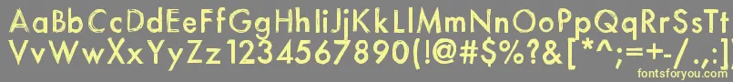 Itsasketch Font – Yellow Fonts on Gray Background