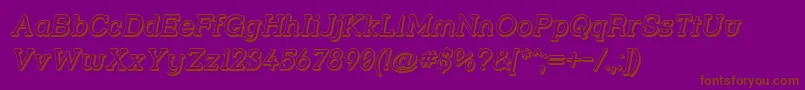 Więcej informacji o czcionce Strsl3Di Czcionka Strsl3Di – brązowe czcionki na fioletowym tle