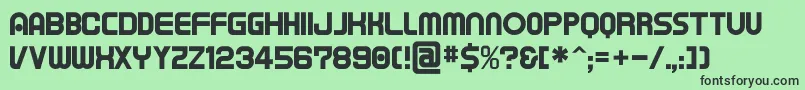 Tapem Font – Black Fonts on Green Background