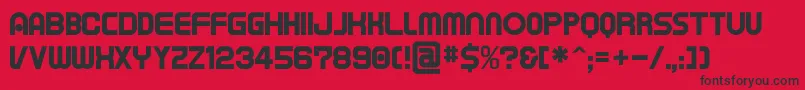 Tapem Font – Black Fonts on Red Background