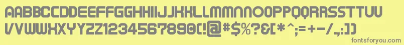 Tapem Font – Gray Fonts on Yellow Background