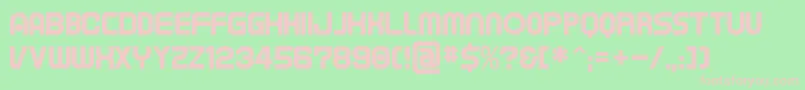 Tapem-fontti – vaaleanpunaiset fontit vihreällä taustalla