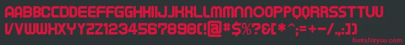 Tapem Font – Red Fonts on Black Background