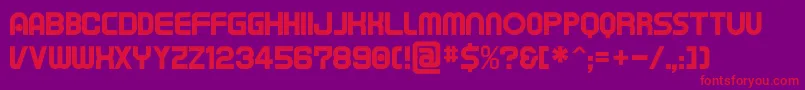 Tapem Font – Red Fonts on Purple Background