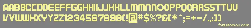 Tapem-fontti – keltaiset fontit harmaalla taustalla
