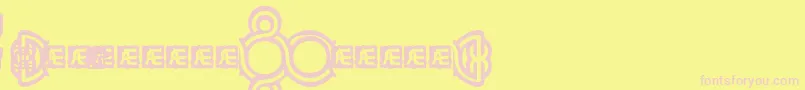 LoopyBrk Font – Pink Fonts on Yellow Background