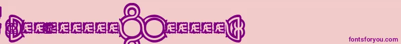 LoopyBrk Font – Purple Fonts on Pink Background