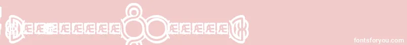 LoopyBrk Font – White Fonts on Pink Background