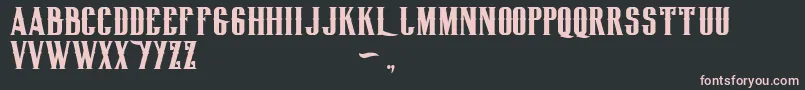 Biglodgetypefree Font – Pink Fonts on Black Background