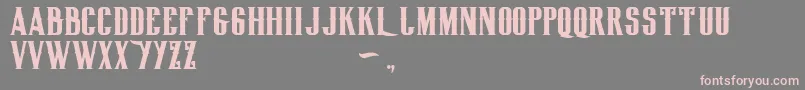 Biglodgetypefree Font – Pink Fonts on Gray Background