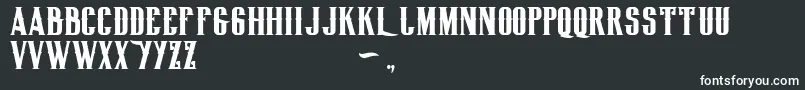 Biglodgetypefree Font – White Fonts on Black Background