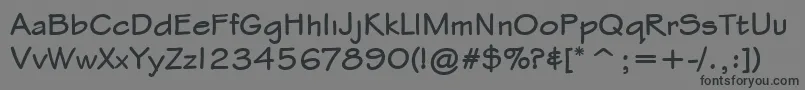 StylusItcBold Font – Black Fonts on Gray Background