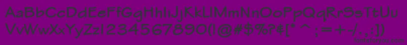 StylusItcBold Font – Black Fonts on Purple Background