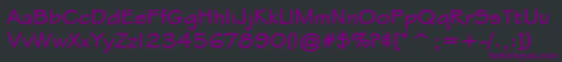 StylusItcBold Font – Purple Fonts on Black Background
