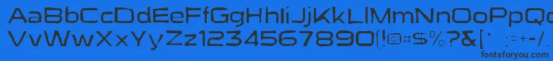 Suigenerisgaunt Font – Black Fonts on Blue Background