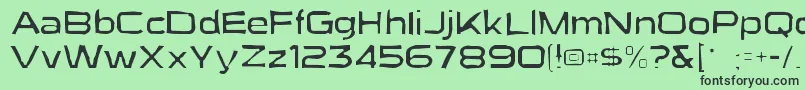 Suigenerisgaunt Font – Black Fonts on Green Background