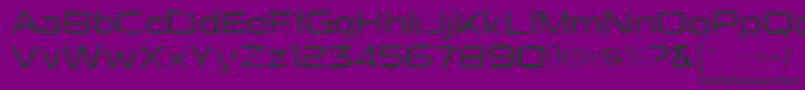 フォントSuigenerisgaunt – 紫の背景に黒い文字