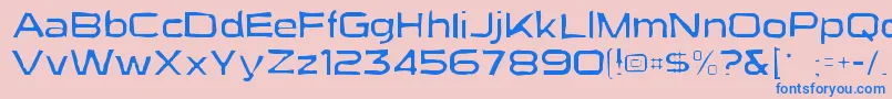 Suigenerisgaunt Font – Blue Fonts on Pink Background