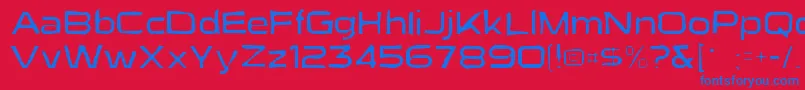 Suigenerisgaunt Font – Blue Fonts on Red Background