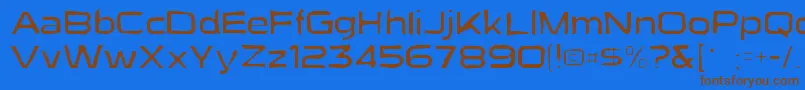 Suigenerisgaunt Font – Brown Fonts on Blue Background