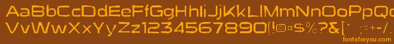 Suigenerisgaunt Font – Orange Fonts on Brown Background