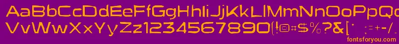 Suigenerisgaunt Font – Orange Fonts on Purple Background