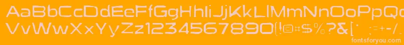 Suigenerisgaunt Font – Pink Fonts on Orange Background