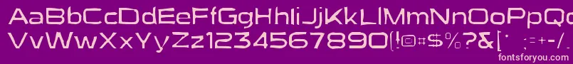 Suigenerisgaunt Font – Pink Fonts on Purple Background