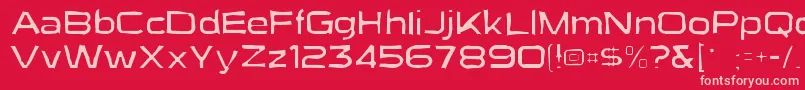 Suigenerisgaunt Font – Pink Fonts on Red Background