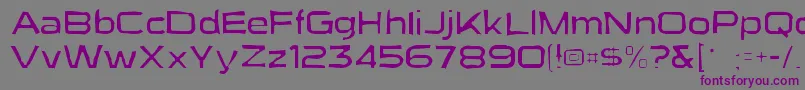 Шрифт Suigenerisgaunt – фиолетовые шрифты на сером фоне