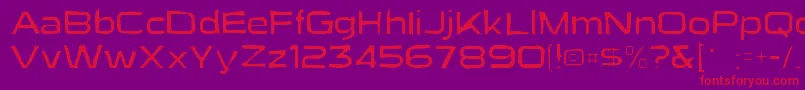 Suigenerisgaunt Font – Red Fonts on Purple Background