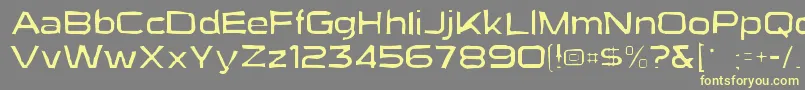 Шрифт Suigenerisgaunt – жёлтые шрифты на сером фоне