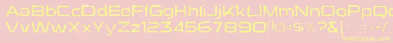 Suigenerisgaunt Font – Yellow Fonts on Pink Background
