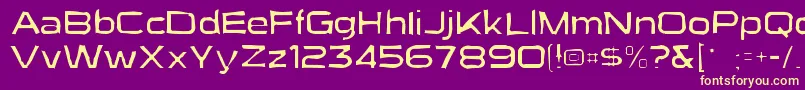 Suigenerisgaunt Font – Yellow Fonts on Purple Background