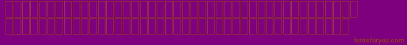 フォントAgaMashqBold – 紫色の背景に茶色のフォント